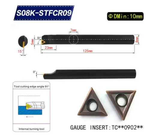 S08K-STFCR09 Ausdreh-Drehmei&szlig;el (Halter)