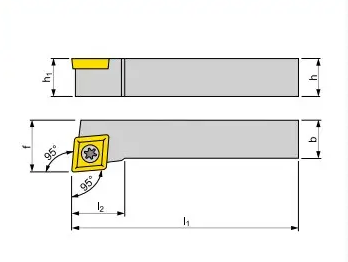 SCLCR 1212 H09 Längsdrehmeißel (Drehmeißelhalter)