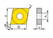 CNMG120408 CF P8080 (Steel, Stainless Steel, Cast Iron) Carbide insert for a turning tool