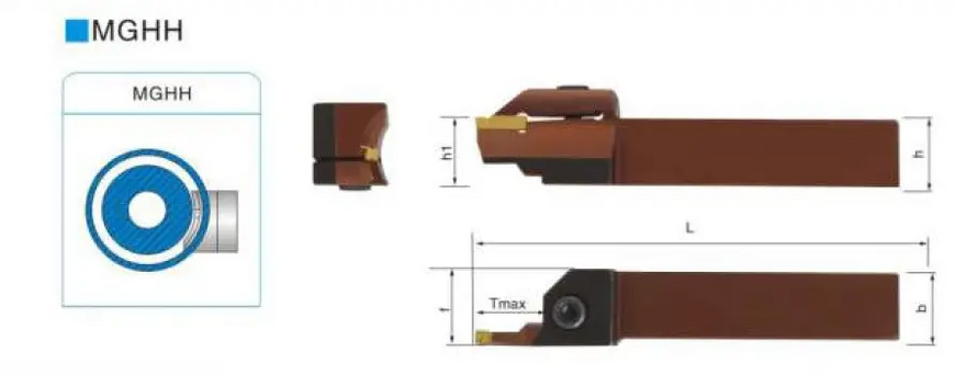 MGHH320R 48/66 Т16 Nut-Drehmeißel (Halter)