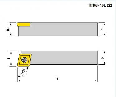 SCACR1010H06 Längsdrehmeißel (Drehmeißelhalter)